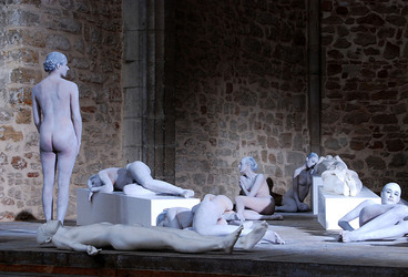 VANESSA BEECROFT allo Spasimo di Palermo alcuni momenti. Fotografie di Giulio Azzarello &copy;2014.