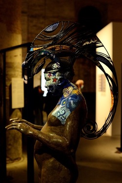 VENEZIA installazione nigeriana inizio Arsenale. Biennale Arch. Cont.. Fotografie di Giulio Azzarello &copy;2022.