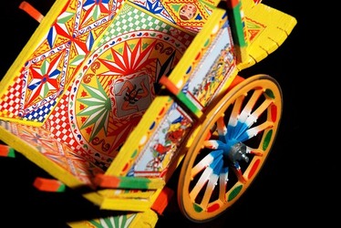 CARRETTO tipico siciliano palermitano. Fotografie di Giulio Azzarello &copy;2014.