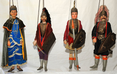 PUPI SICILIANI del 900 e dell 800. Collezione Cuticchio. Fotografie di Giulio Azzarello &copy;2014.