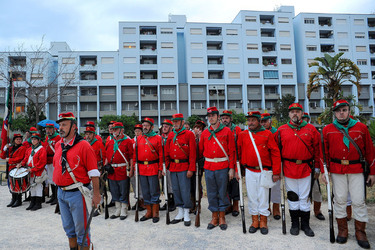 LA BATTAGLIA DI PONTE AMMIRAGLIO a Palermo lo sbarco dei mille . Fotografie di Giulio Azzarello &copy;2014.