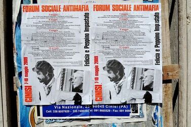 PEPPINO IMPASTATO e il suo mito. Fotografie di Giulio Azzarello ©2014.