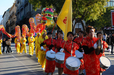 CAPODANNO CINESE panoramiche e particolari. Fotografie di Giulio Azzarello &copy;2014.