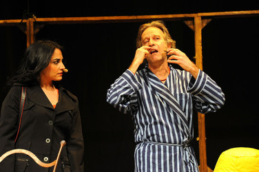 IL CABARET di Moschella Mul&egrave; attori e registi siciliani italiani. Foto di Giulio Azzarello &copy;2014.