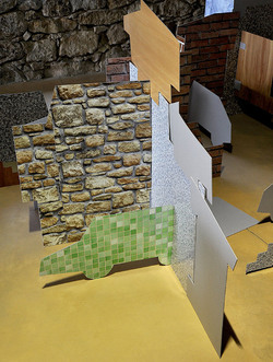 ANNE CLEMENCE de GROLEE e una sua installazione. Fotografie di Giulio Azzarello &copy;2014.