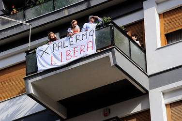 GIORNATE FALCONE E BORSELLINO a Palermo ogni anno. Fotografia di Giulio Azzarello &copy;2014.