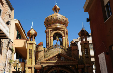 GLI ARCHI DI PASQUA a San Biagio Platani in Sicilia. Fotografie di Giulio Azzarello &copy;2014.