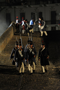 LA BATTAGLIA DI PONTE AMMIRAGLIO a Palermo lo sbarco dei mille . Fotografie di Giulio Azzarello &copy;2014.