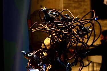 VENEZIA installazione nigeriana inizio Arsenale. Biennale Arch. Cont.. Fotografie di Giulio Azzarello &copy;2022.