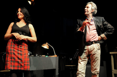 IL CABARET di Moschella Mul&egrave; attori e registi siciliani italiani. Foto di Giulio Azzarello &copy;2014.