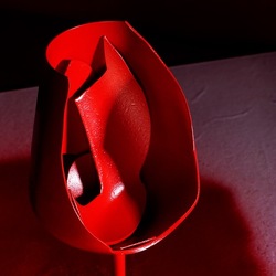 CALICE ROSSO. Fotografia di Giulio Azzarello &copy;2023.