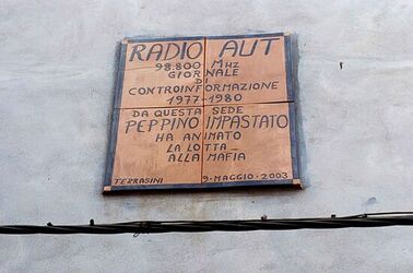 PEPPINO IMPASTATO e il suo mito. Fotografie di Giulio Azzarello ©2014.