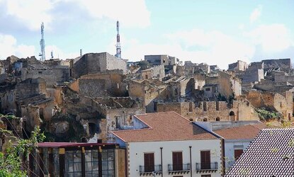 MUSEO della Memoria DEL BELICE a S.Margherita del Belice. Fotografie di Giulio Azzarello &copy;2014.