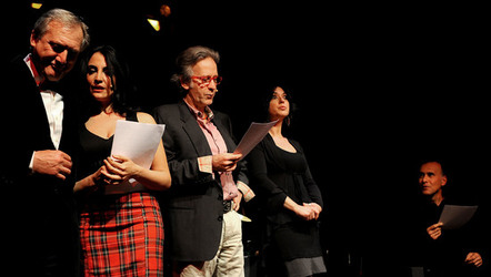 IL CABARET di Moschella Mul&egrave; attori e registi siciliani italiani. Foto di Giulio Azzarello &copy;2014.