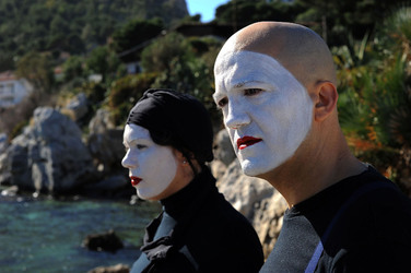 DARIO FERRARI E NINA LOMBARDINO attori italiani. Fotografie di Giulio Azzarello &copy;2014.