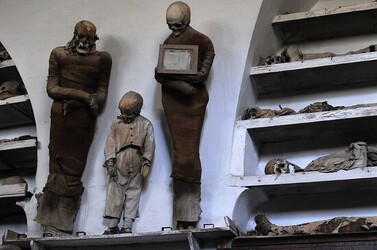 LE CATACOMBE dei cappuccini a Palermo in Sicilia. Fotografie di Giulio Azzarello &copy;2014.