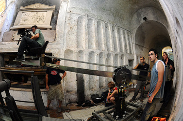 Le CATACOMBE di Palermo documentario film. Fotografie di scena e set di Giulio Azzarello &copy;2014.