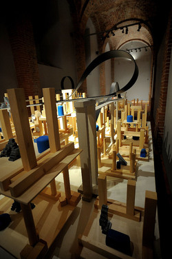 Mobile City installazione di Anne Clemence DeGrollee alla GAM di Palermo. Fotografie di Giulio Azzarello ©2017. Mobile City installazione di Anne Clemence DeGrollee alla GAM di Palermo. Fotografie di Giulio Azzarello ©2017.