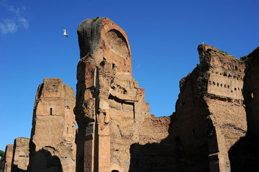 LE TERME DI CARACALLA a Roma visioni panoramiche o particolari. Fotografie di Giulio Azzarello &copy;2014.