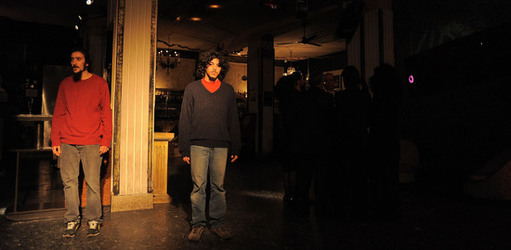 HAROLD PINTER drammaturgo inglese al teatro Candelai di Palermo. Fotografie di Giulio Azzarello ©2014. HAROLD PINTER drammaturgo inglese al teatro Candelai di Palermo. Fotografie di Giulio Azzarello ©2014.