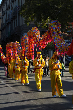 CAPODANNO CINESE panoramiche e particolari. Fotografie di Giulio Azzarello &copy;2014.