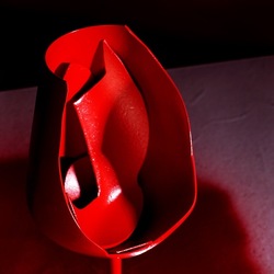 CALICE ROSSO. Fotografia di Giulio Azzarello &copy;2023.