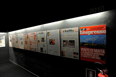 MUSEO DELLA MAFIA a Salemi. Fotografie di Giulio Azzarello 2014.