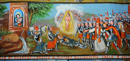 OPERA DEI PUPI dei maestri Mimmo e Nino Cuticchio. Fotografie di Giulio Azzarello &copy;2014.