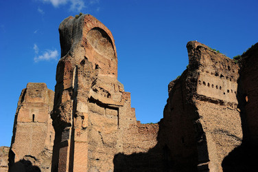 LE TERME DI CARACALLA a Roma visioni panoramiche o particolari. Fotografie di Giulio Azzarello &copy;2014.