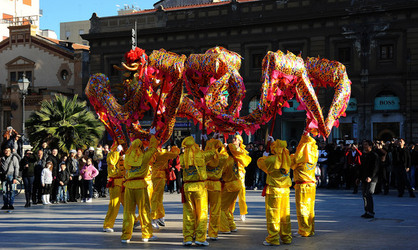 CAPODANNO CINESE panoramiche e particolari. Fotografie di Giulio Azzarello &copy;2014.