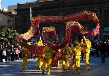 CAPODANNO CINESE panoramiche e particolari. Fotografie di Giulio Azzarello &copy;2014.