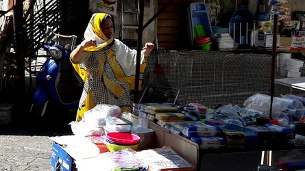 IL MERCATO DI BALLAR&ograve; a Palermo. Fotografie di Giulio Azzarello &copy;2018.