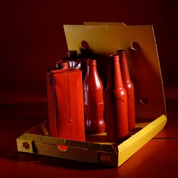 PIZZA ROSSA. Fotografia di Giulio Azzarello ©2023.