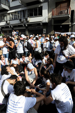 GIORNATE FALCONE E BORSELLINO a Palermo ogni anno. Fotografia di Giulio Azzarello &copy;2014.