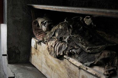 LE CATACOMBE dei cappuccini a Palermo in Sicilia. Fotografie di Giulio Azzarello &copy;2014.