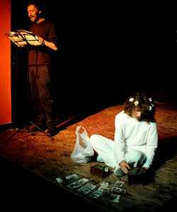 CLOCHARD uno spettacolo di e con Ludovico Caldarera. Fotografie di Giulio Azzarello &copy;2017.