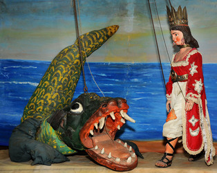 OPERA DEI PUPI dei maestri Mimmo e Nino Cuticchio. Fotografie di Giulio Azzarello &copy;2014.