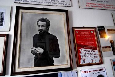 PEPPINO IMPASTATO e il suo mito. Fotografie di Giulio Azzarello ©2014.