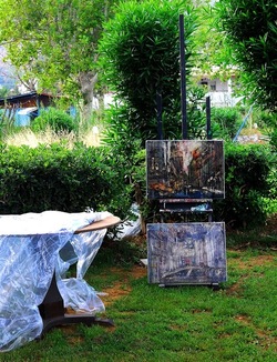 MOSTRA di PITTURA a MONDELLO. Fotografie di Giulio Azzarello &copy;2018.