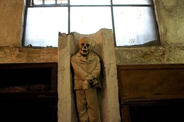 LE CATACOMBE dei cappuccini a Palermo in Sicilia. Fotografie di Giulio Azzarello &copy;2014.