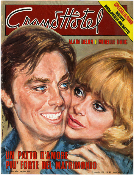 ALAIN DELON AND MIREILLE DARC