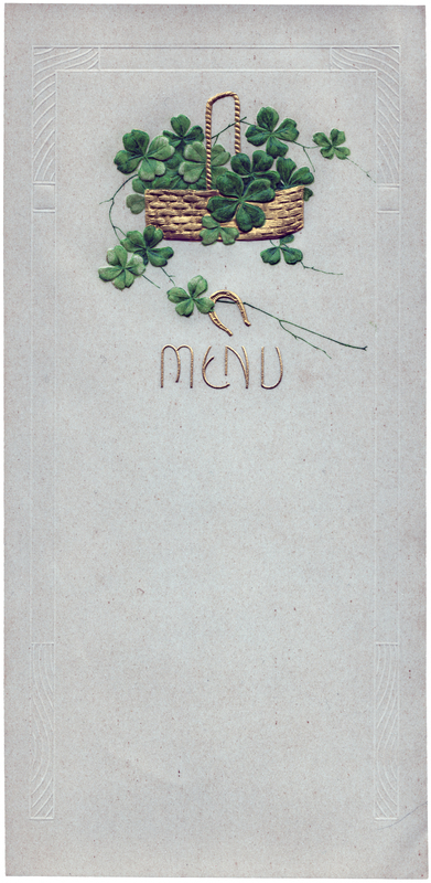 QUADRIFOGLIO BIGLIETTO MENU MUTO QUADRIFOGLIO BIGLIETTO MENU MUTO