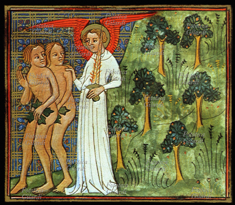 BIBLE Adam and Eva “the man driven away from the Paradiso.Il God Gentleman the mando\