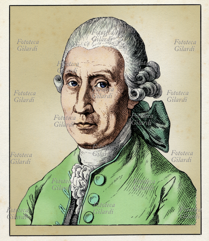 Hans Konrad Dieterich EKHOF (1720 - 1778), actor and theater director, called "the father of German theater" for his innovative conception of drama, in which he wanted to replace the declamatory style coming from the French Mannerist theater with a more naturalistic interpretation, entrusting to each actor regardless of the role the task of collaborating in the show as a whole, and not only in the aspects related to their part. Not at all conducive to improvisation, he demanded that the performances of the actors be subjected to tests to be performed until the approval of the stage manager. Portrait, colored version of an engraving by Hugo Bürkner (1818-1897), Germany 1854