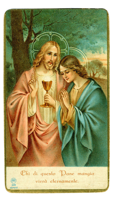 IMMAGINE DEVOZIONALE EUCARISTIA 1927 IMMAGINE DEVOZIONALE EUCARISTIA 1927