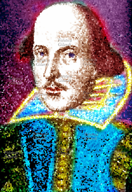 William SHAKESPEARE (1564-1616) Ritratto del poeta e drammaturgo inglese, ritenuto tra i più grandi scrittori d\