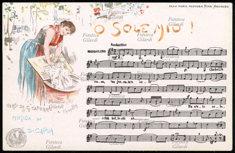 CANZONE Musica e parole della più famosa canzone napoletana: \