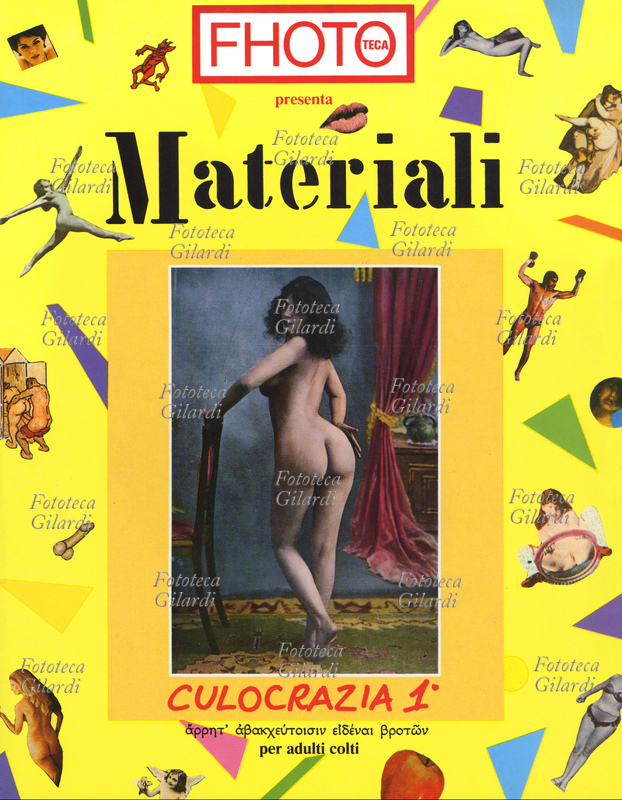 MATERIALI "Culocrazia 1", copertina della monografia dedicata alle immagini d\