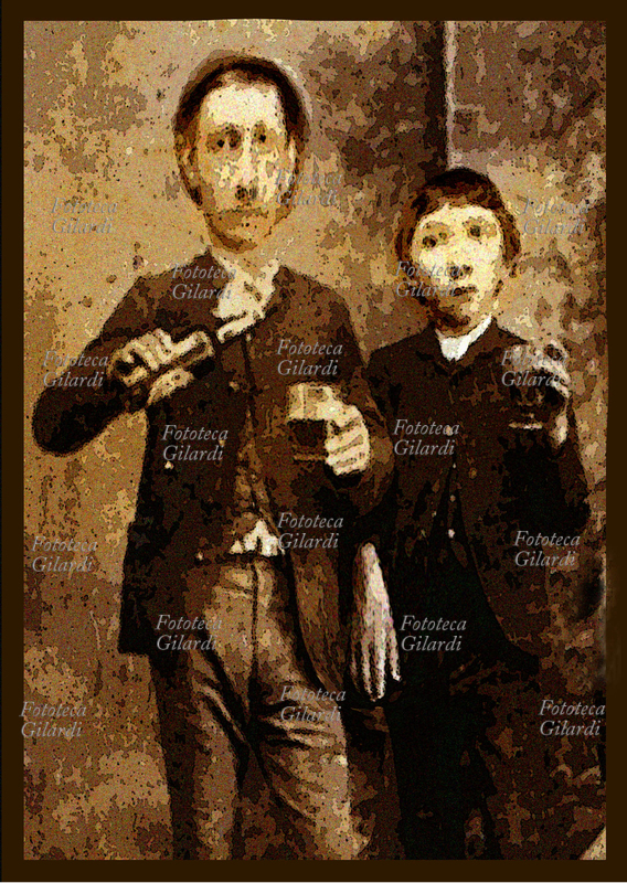 Ando GILARDI (1921 - 2012) Salutare a casa con un bel brindisi. Opera digitale, dalla serie \