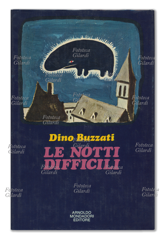 Dino BUZZATI (1906-1972) Le notti difficili. Copertina con disegno originale dell\